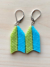 Load image into Gallery viewer, 2-Tone Flu-flu: Sky blue and Chartreuse