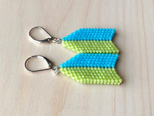 Load image into Gallery viewer, 2-Tone Flu-flu: Sky blue and Chartreuse