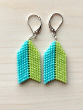 Load image into Gallery viewer, 2-Tone Flu-flu: Turquoise and Chartreuse