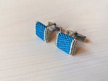 Load image into Gallery viewer, Cufflinks: Electric Blue