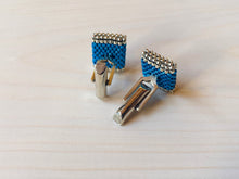 Load image into Gallery viewer, Cufflinks: Electric Blue