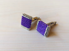 Load image into Gallery viewer, Cufflinks: Electric Purple