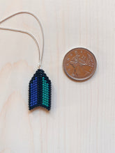 Load image into Gallery viewer, Flu-flu Pendant: Electric Navy and Emerald