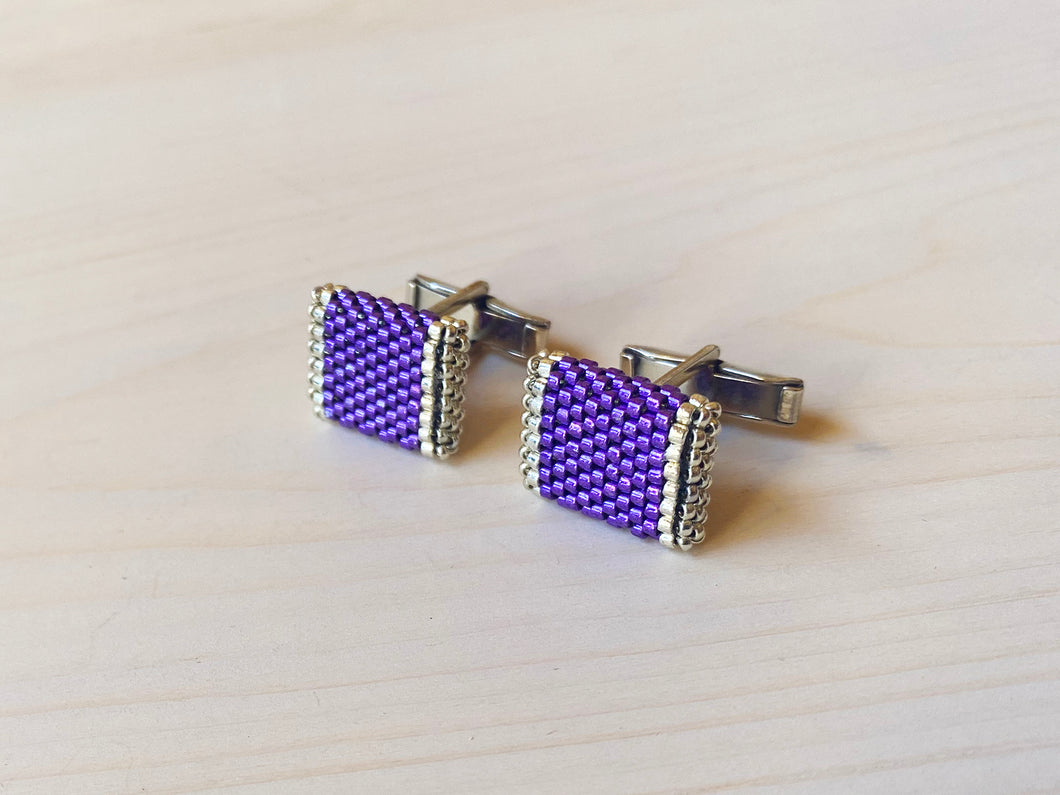 Cufflinks: Electric Purple