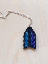 Load image into Gallery viewer, Flu-flu Pendant: Electric Blue and Navy
