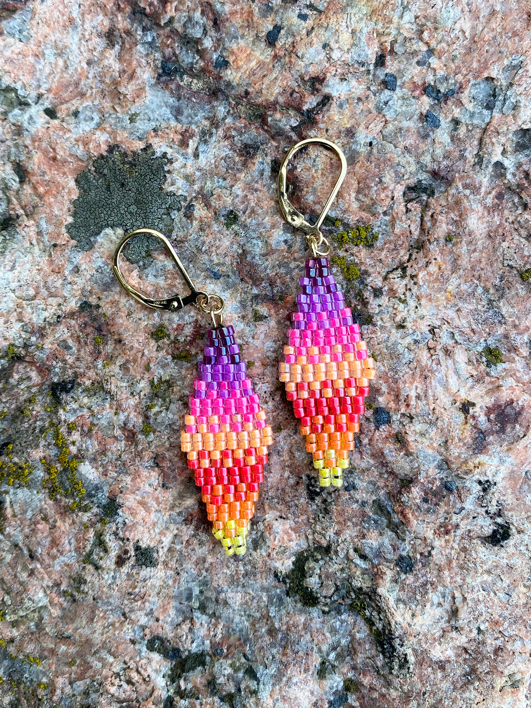 Small Sunset Diamonds OOaK